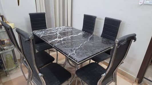 6 seater dining table set with chairs
