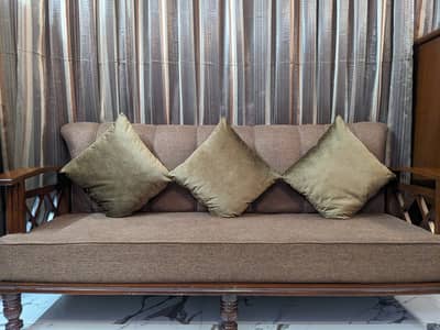 SHEESHAM WOOD SOFA SET