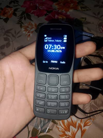 Nokia 105 Classic - PTA approved,Box,charger,shop receipt
