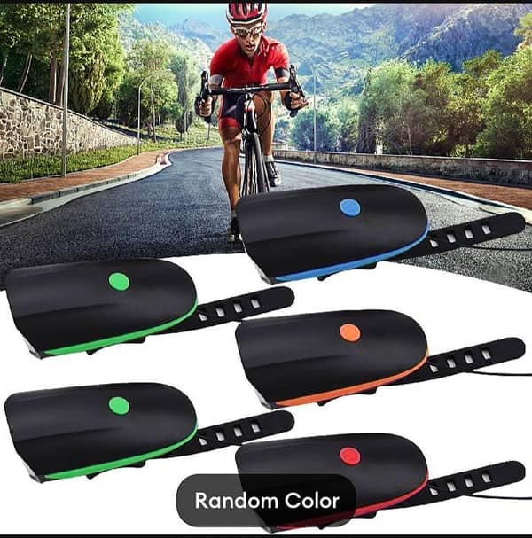 2-in-1 Super Bright TYPE C Rechargeable New Bicycle Light with 120dB Electric Horn Cycle  bicycle safety night Rider light
