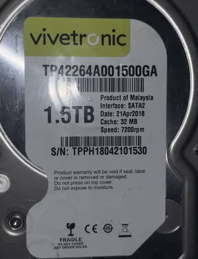 Internal HDD 1.5 Tb