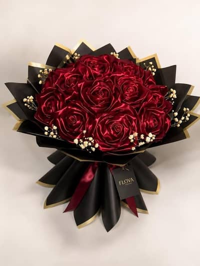 Artificial flowers red  and yellow