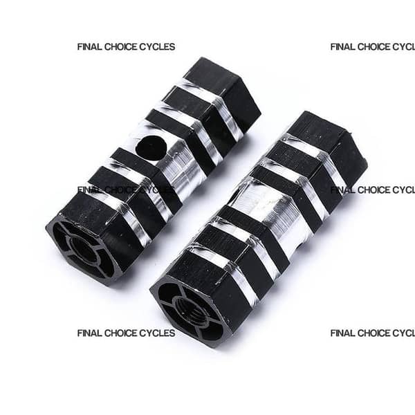 Durable Aluminum Alloy Bike Foot PIN - Non-Slip Front & Rear Axle Footrests for MTB, BMX, & More (Pair)