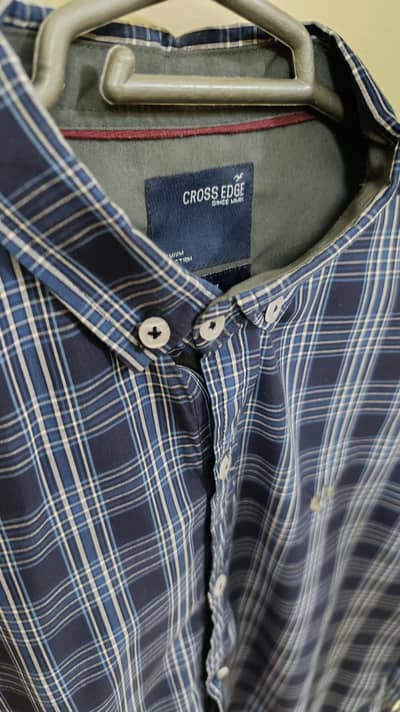 Men Casual Shirt Checkered New