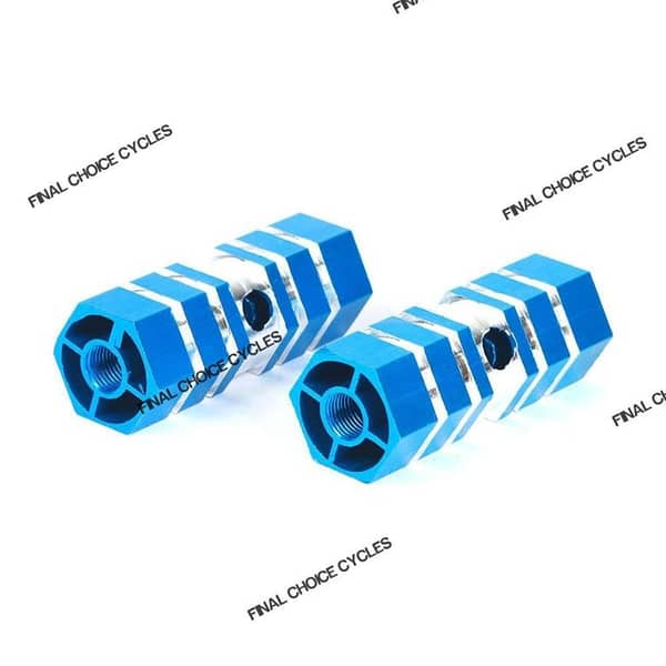 Durable Aluminum Alloy Bike Foot PIN - Non-Slip Front & Rear Axle Footrests for MTB, BMX, & More (Pair)
