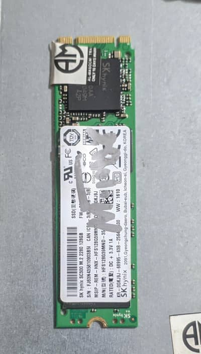 SKhynix 128gb ssd M2 nvme