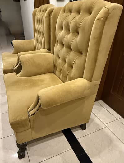 2 single seater High backed chair