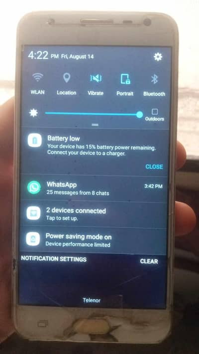 Samsung On5 mobile Pta Approved duel sim 2/16