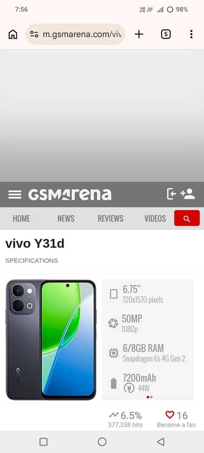 Vivo y31d 8gb 128gb