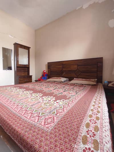 King Size Bed with Mattress Side Tables and Dressing table