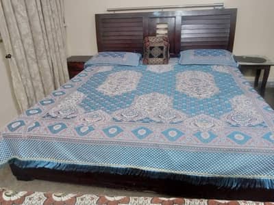 Wooden Bed with mattress dura foam
