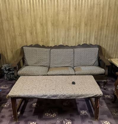 5 Seater Wooden Sofa For Sale