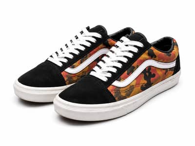 FLAMED CAMO VANS ‍
