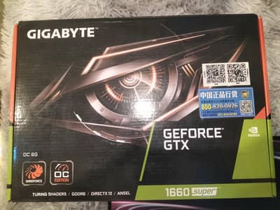 GTX 1660 super || On/Off your responsibility || With box