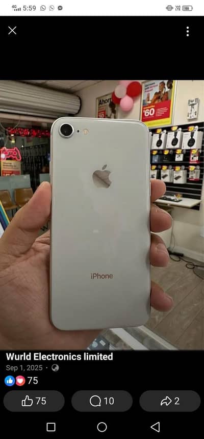 Apple iPhone 8 128 GB my WhatsApp 0301============1907===========466