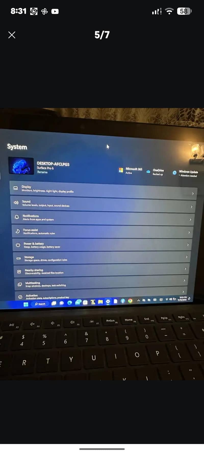 surface pro 6 4