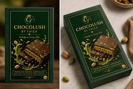 Chocolush by Faiza – Premium Kunafa Pistachio Chocolate