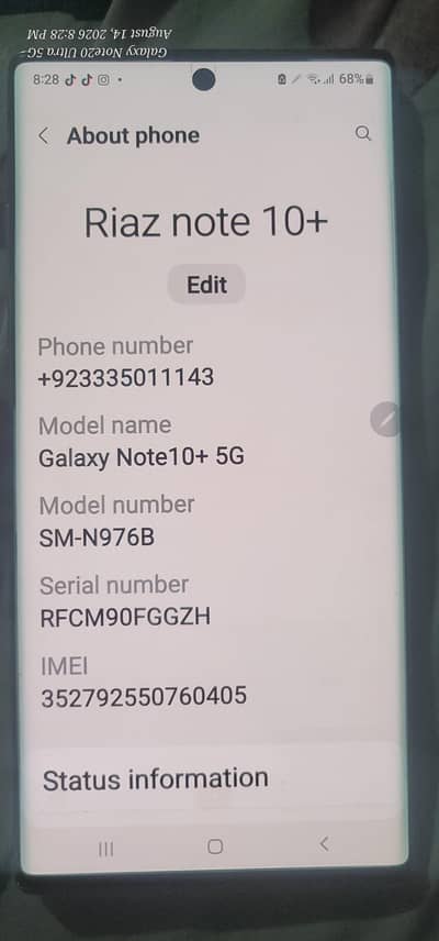 Samsung Mobile Note 10 Plus