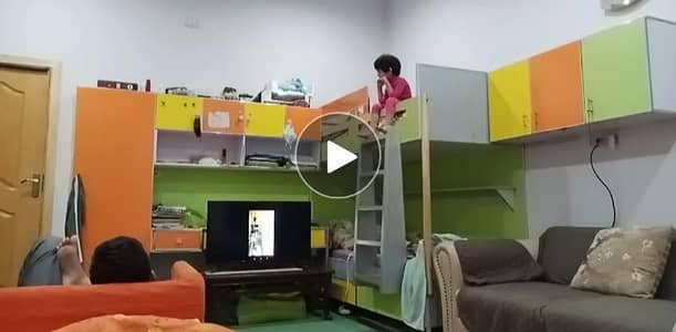 kids bunkbed colorful