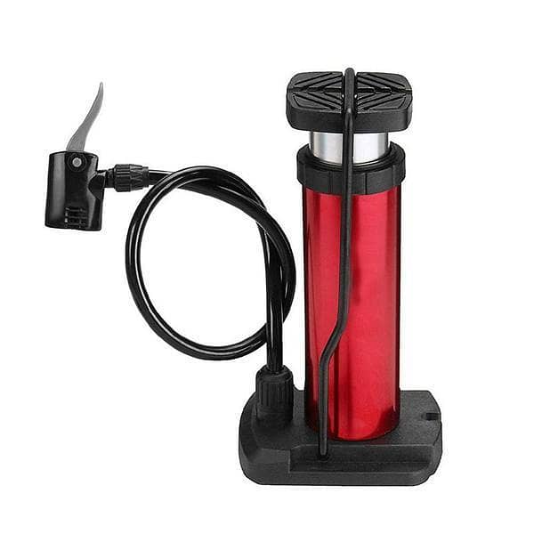 Portable Mini Foot Pump | High-Pressure Bicycle, Motorcycle & Car Tire Inflator Lightweight & Compact Mini Floor Pump - Essential Cycling Accessory