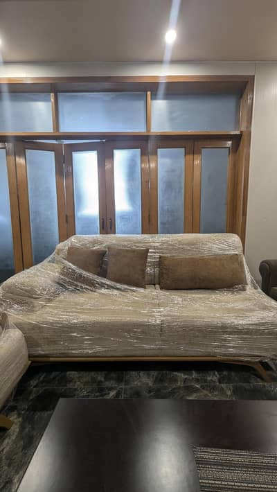 7 Seater L-shape Sofa Set – Brand new Condition | Elegant Beige color