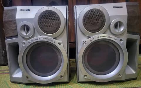 AIWA-Sony Woofer Speakers Pair