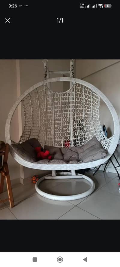 double swing chair
