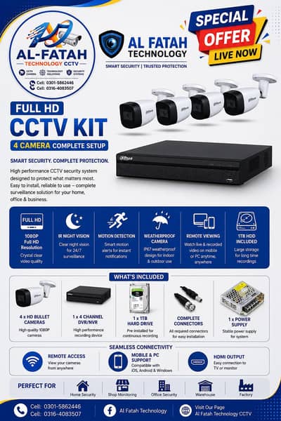 cctv camera installation service in  lahore
