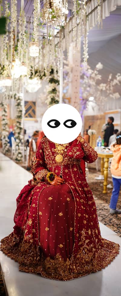 HSY Inspired Bridal Dress (Sharara with long tail)
