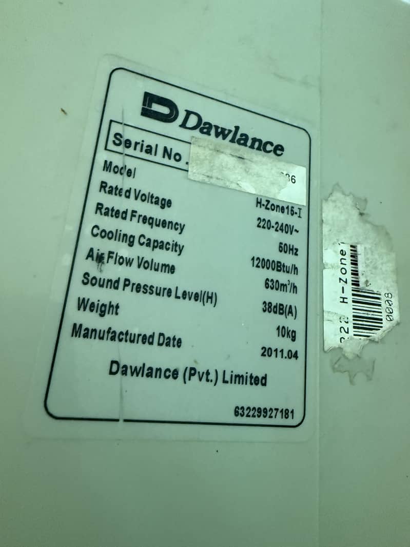 Dawlance 1 ton split ac 2