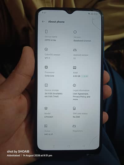 OPPO A16e