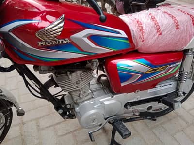 Cg 125 red colour 2021 model/2022 patta