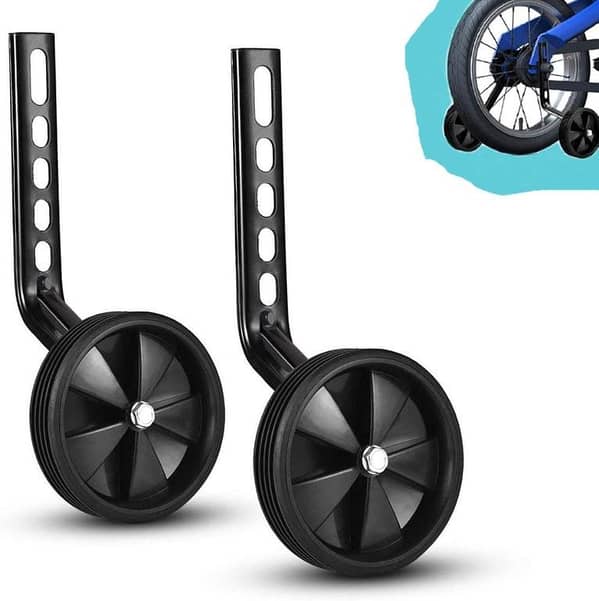 Me home Heavy-Duty Universal Bicycle Training Wheels for Kids - Fits 20" Cycles Size Bikes Cycles