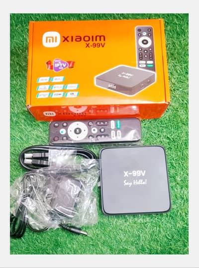 X-99V Android TV Box 2GB RAM 8GB ROM Voice Remote + 1 Year IPTV