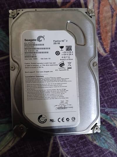Seagate 256Gb hard drive