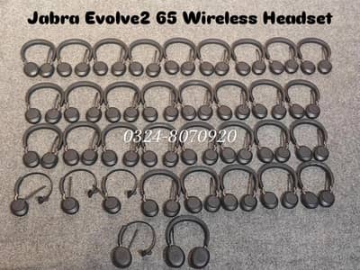 Jabra Evolve2 65 Bluetooth Headset - 37 Hour Battery & 3-Mic Tech