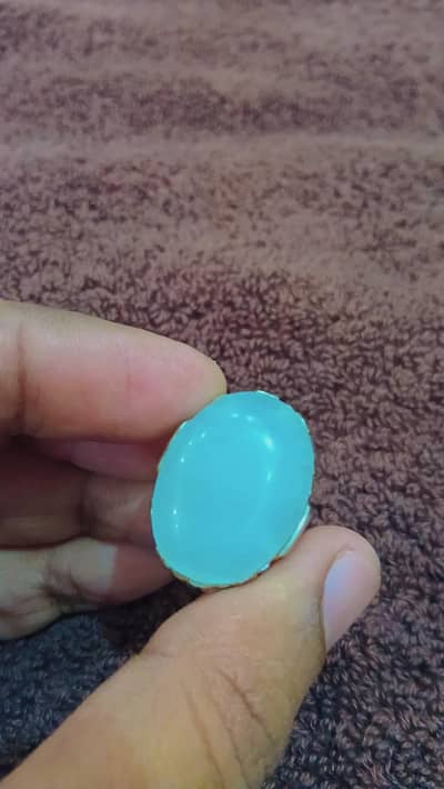 Durre najaf+silver ring . 100%ok #1. stone