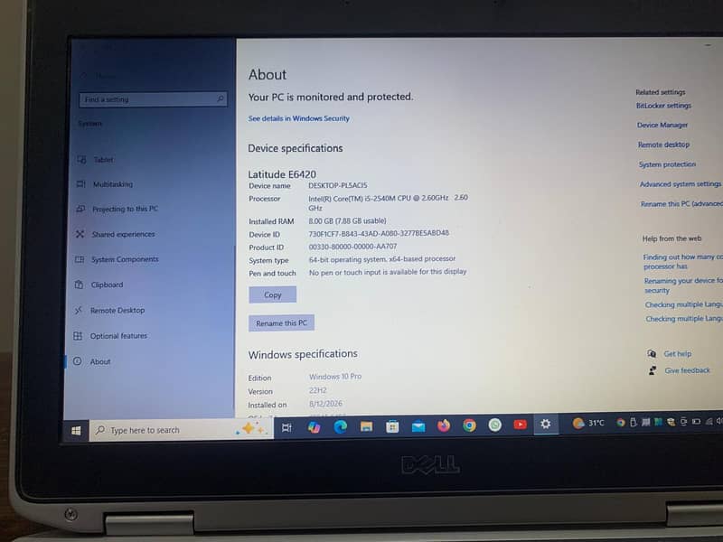 Dell Latitude E6420 6