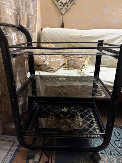 3-Tier Serving Trolley / Tea Trolley – Elegant Design