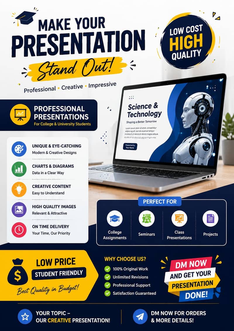 Make your presentation from us  0