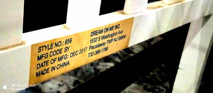 Dream On Me Baby Cot / Mini Bed – Used – Good Condition