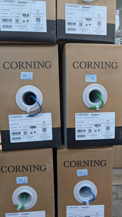 Corning 3M cat-6 24awg/23awg Network cable and accessories