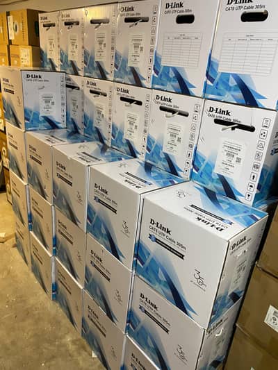 D-link Cat-6 utp network cable io jacks patch cords and accessories