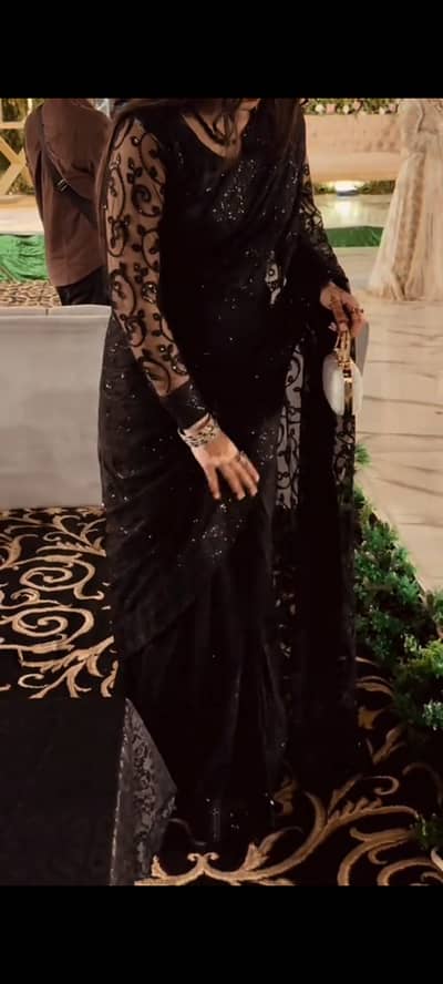 Beautiful black saree