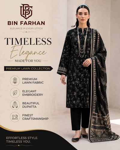 3 peice printed lawn enhanced your fashion
