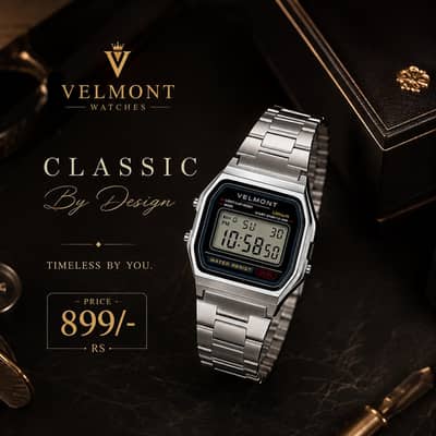 VELMONT Classic Watch ⌚ | Premium Stainless Steel | 899/-