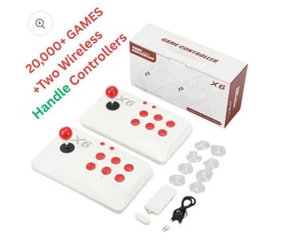 X6 4K Game stick with wireless Arcade Joystick controller  games