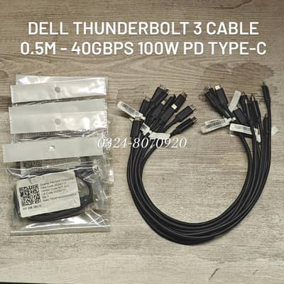 DELL HP LENOVO THUNDERBOLT 3 4 5 USB-C CABLE C TO C