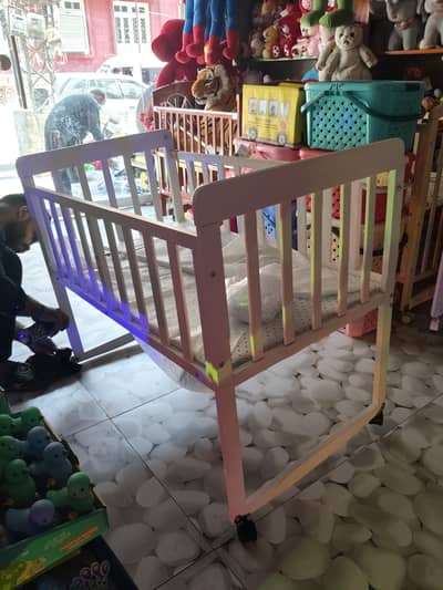 white colour cott for baby