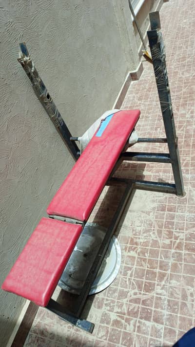 bench exercise gym for sale little bit used